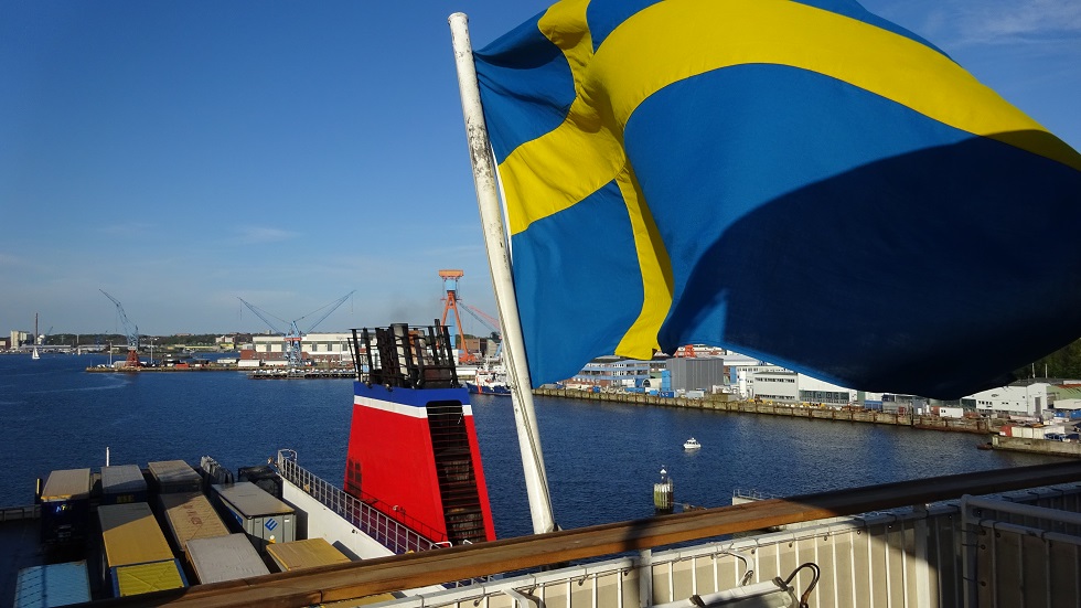Schweden Fahne - Stena Kiel 2018