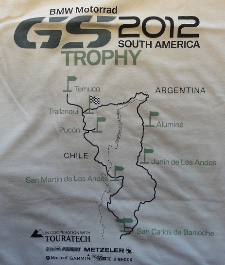 GS Trophy 2012 Tour-Shirt Tourplan